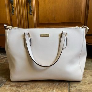 Kate Spade pink cross body purse double zipper